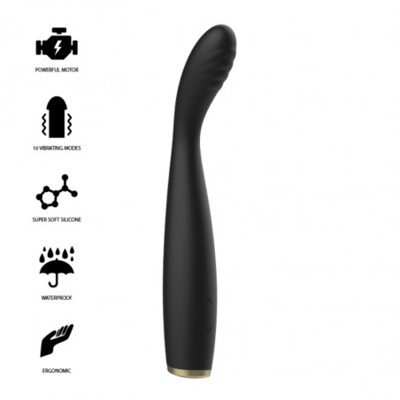 IBIZA G-SPOT VIBRATORE IN SILICONE NERO RICARICABILE USB