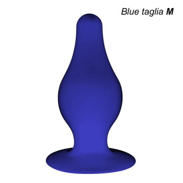 SilexD ANAL PLUG ANALE STIMOLATORE IN SILICONE MEMORY TERMOREATTIVO TG M BLU