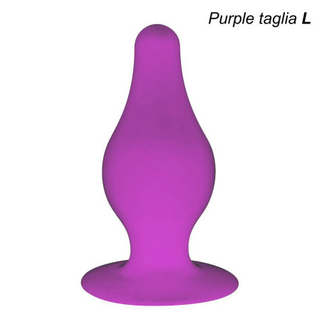 SilexD ANAL PLUG ANALE STIMOLATORE IN SILICONE MEMORY TERMOREATTIVO TG L VIOLA