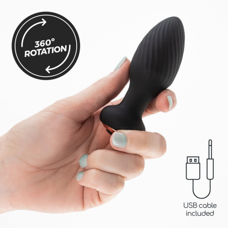 CRUSHIOUS TWISTER STIMOLATORE PROSTATICO ANAL PLUG ANALE TORSIONE ROTANTE IN SILICONE CON TELECOMANDO